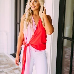 NEW Two Tone Halter Top